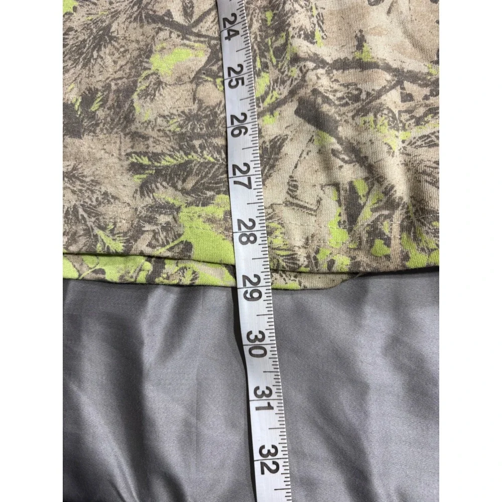 Peanuts Snoopy Camo Graphic T-Shirt Mens Large Green Brown Real Tree Style Tee